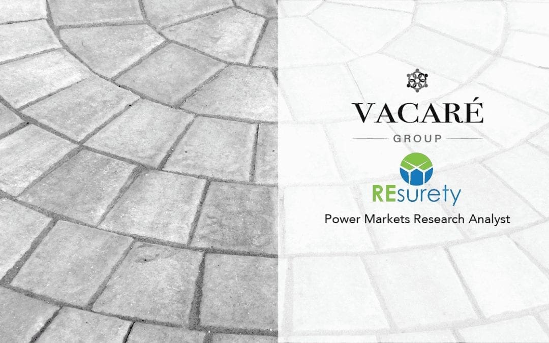 Power Markets Research Analyst  – REsurety – Featured Job Posting from the Vacaré Group Boston